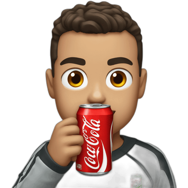 Ronaldo eat coca cola  emoji