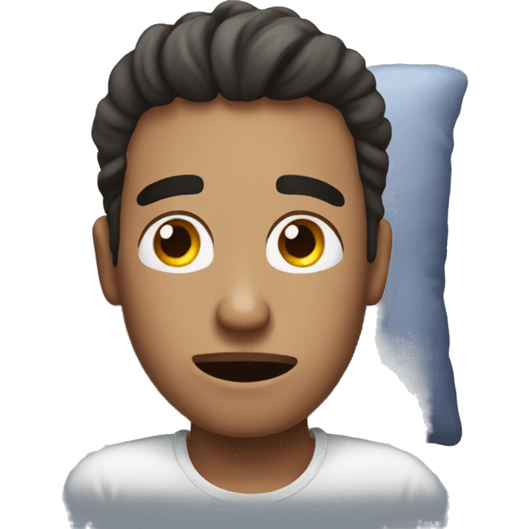 guy on the bed tired  emoji