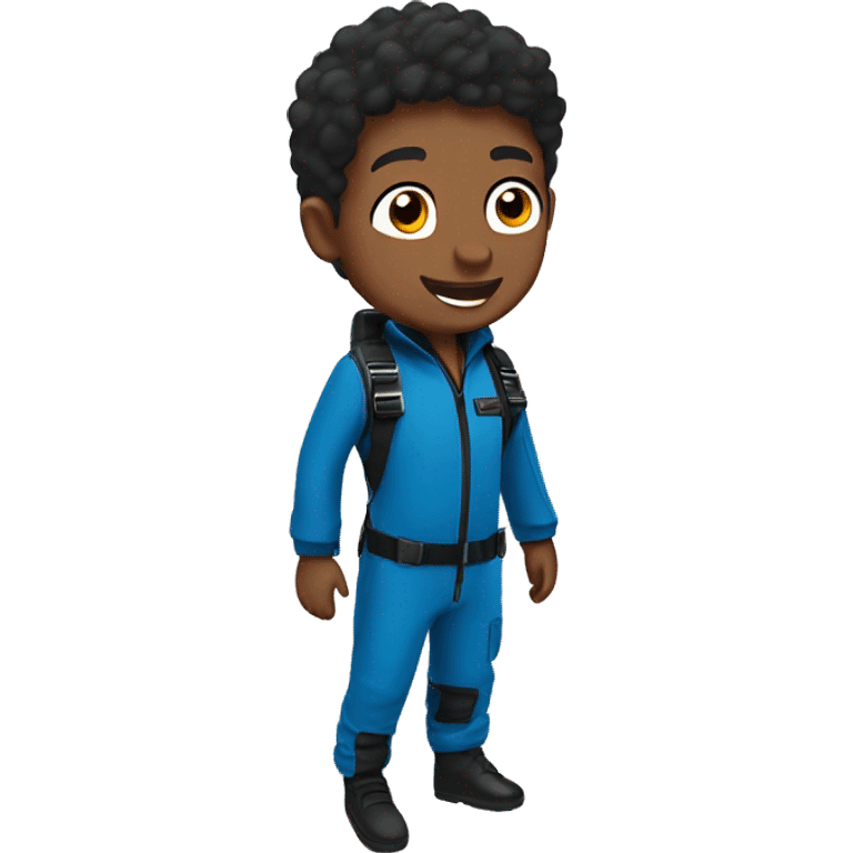 boys in skydive uniform outdoors emoji