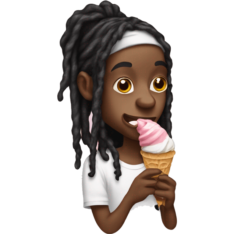 lil wayne eating ice cream  emoji