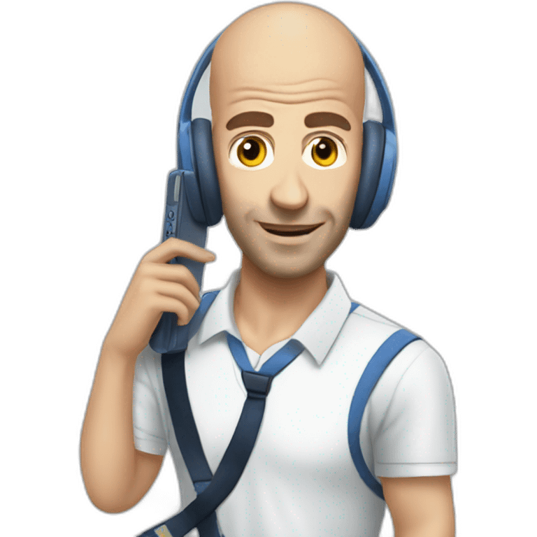 phone on head zidane emoji