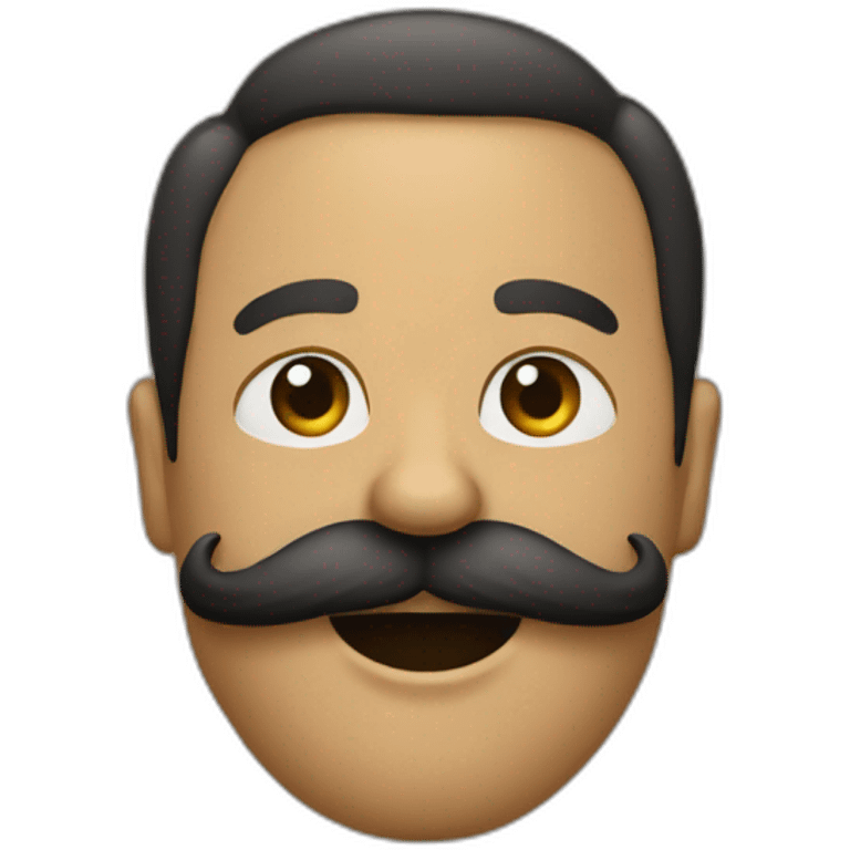 Bigode dançando emoji