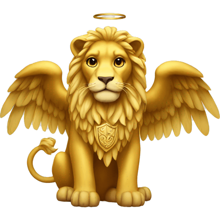 golden lion with wings emoji