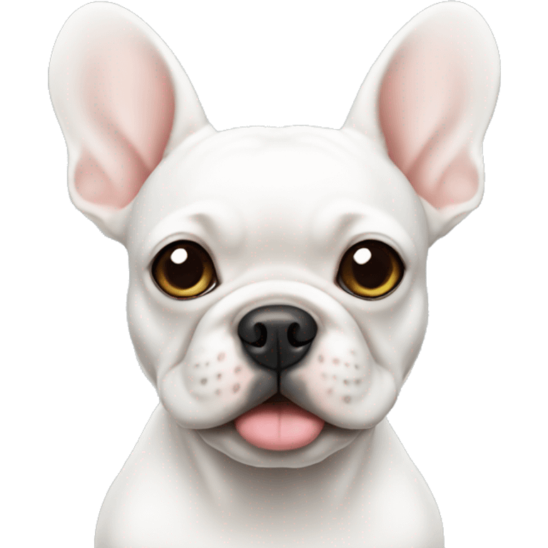 White Frenchie emoji