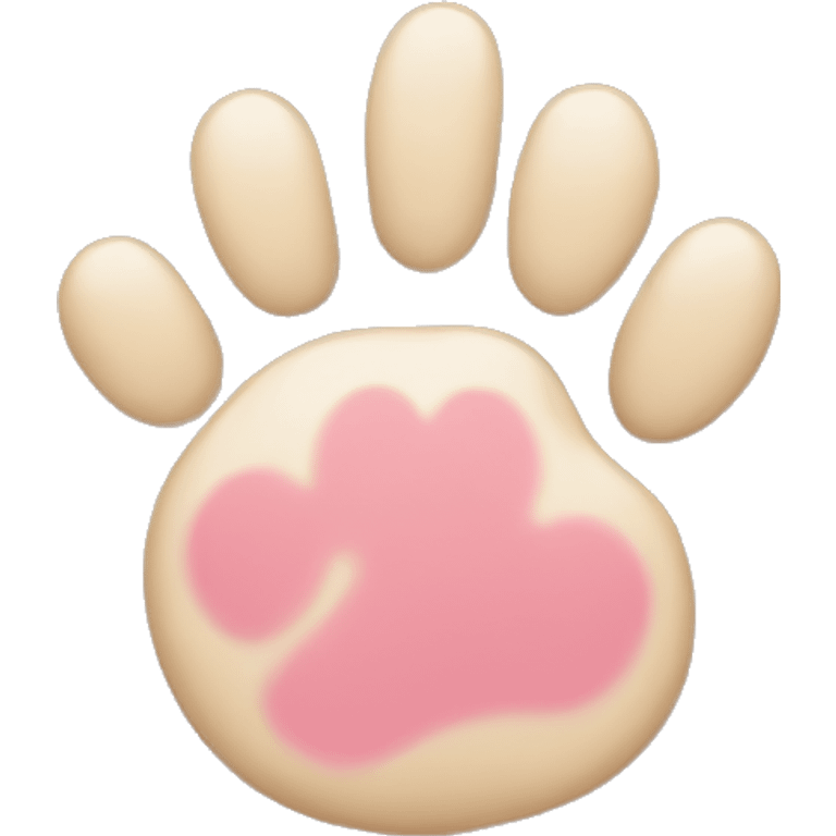 the paw of a kitty emoji