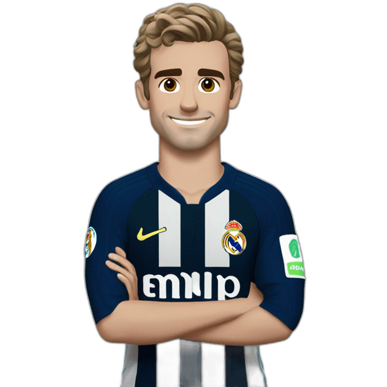 Griezmann portant le maillot du Real Madrid emoji