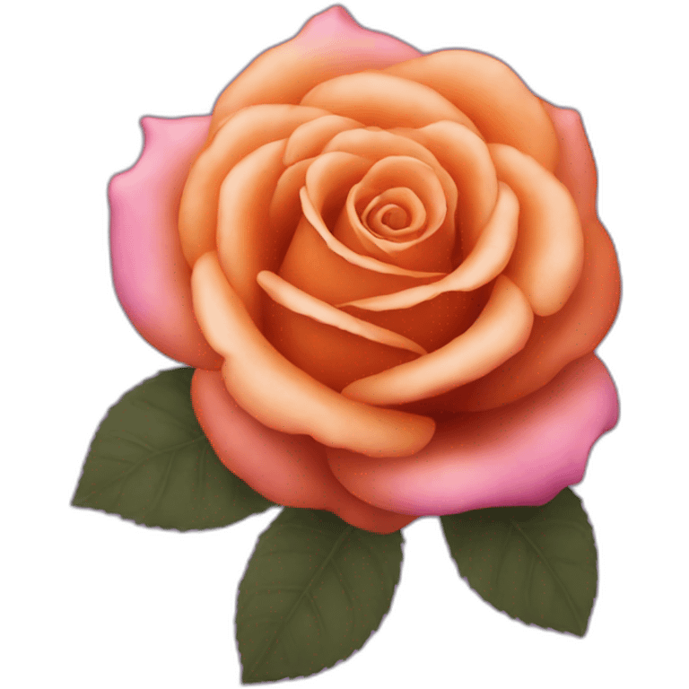 Rouge orange rose violet emoji