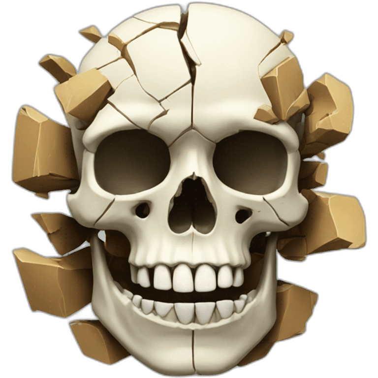 fragmented-skull emoji