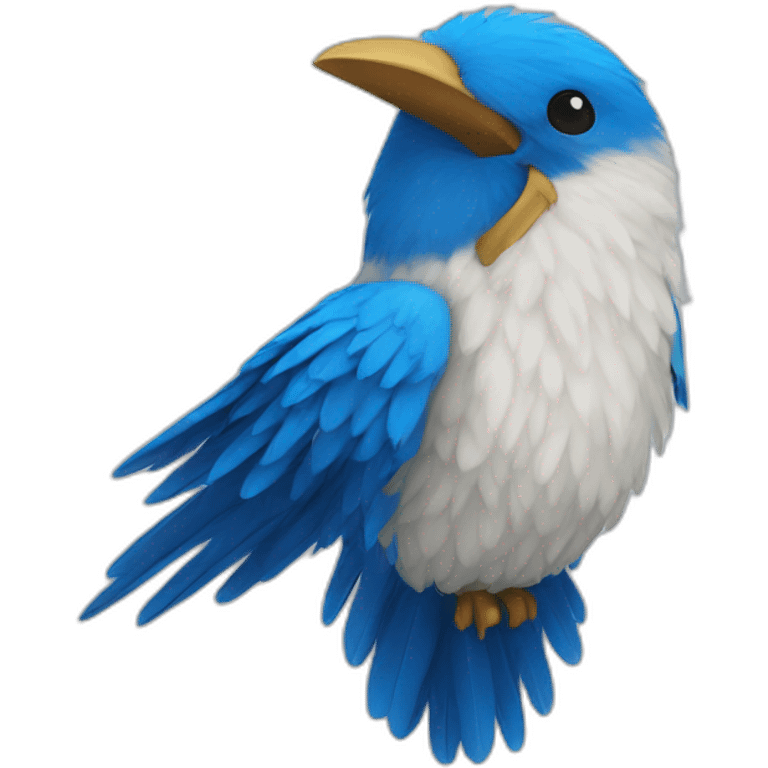 Pluma azul emoji