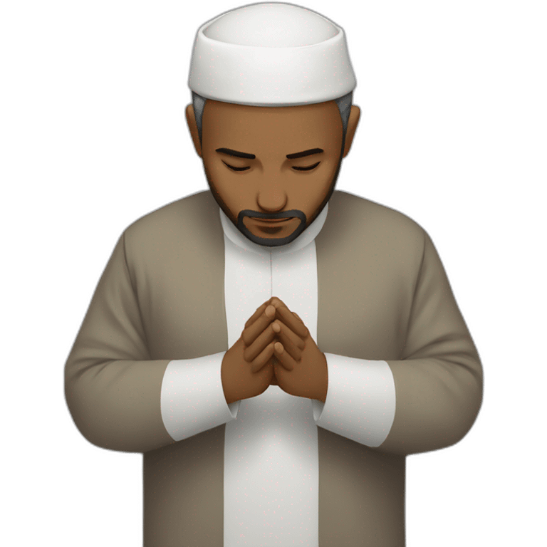 A muslim man praying  emoji