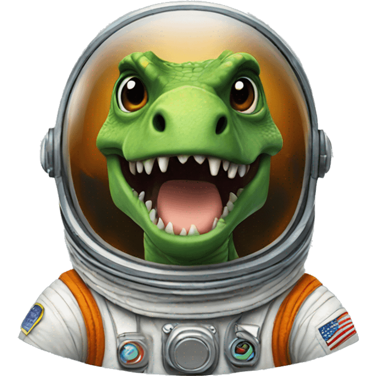 Dinosaur astronaut emoji