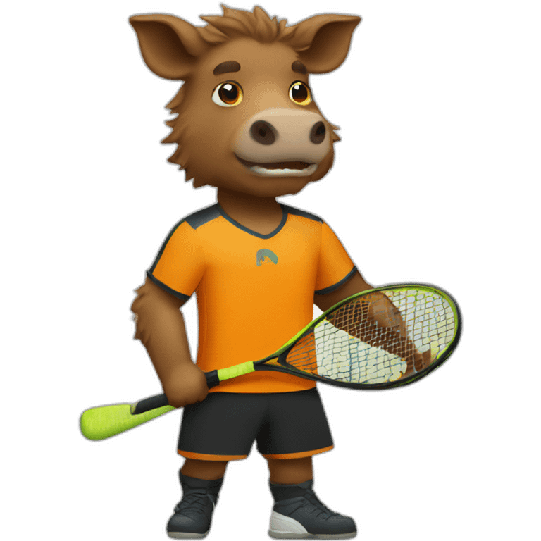 boar squash player emoji