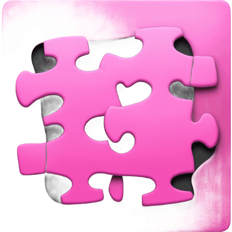 two pink puzzles emoji