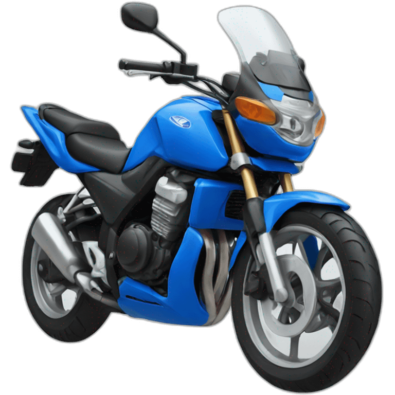 blue honda motorcycle emoji