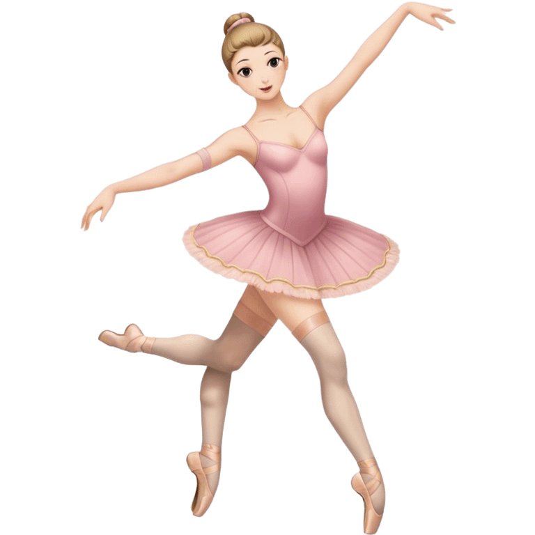 Ballet dancer in thigh highs emoji