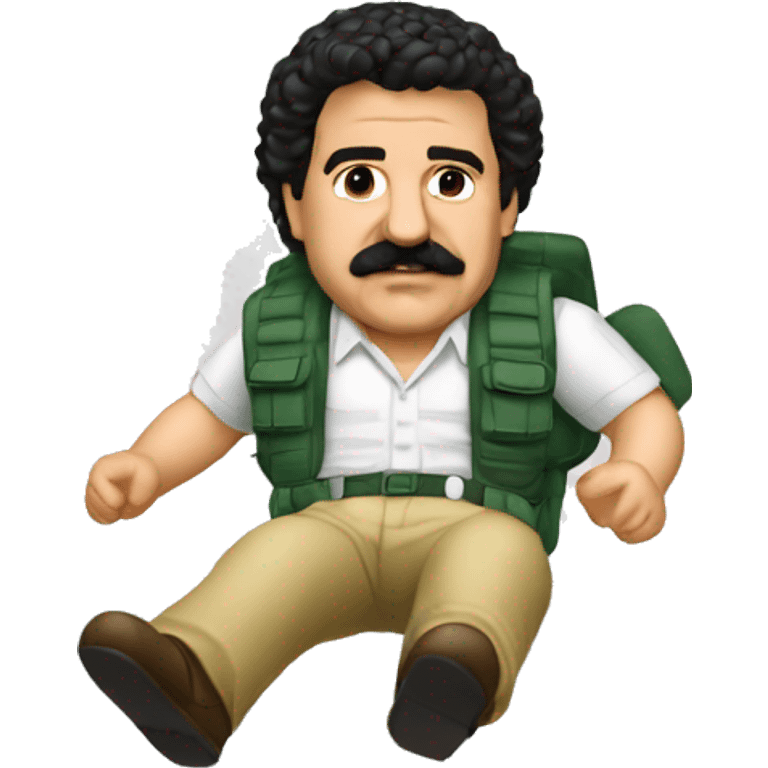 Pablo escobar fait du saut en parachute  emoji