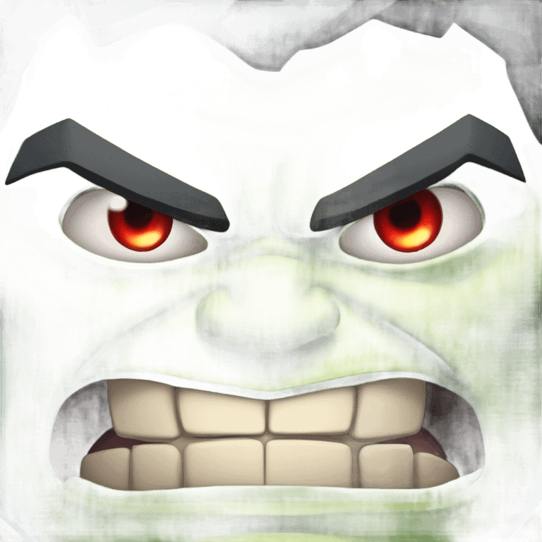 Hulk as vampire angry emoji