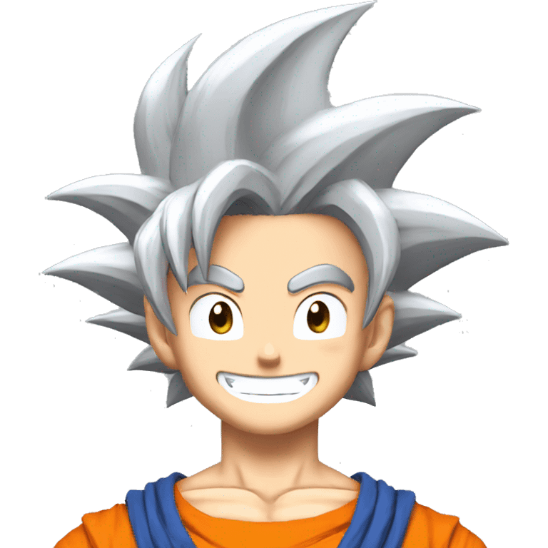 Goku smiling  emoji