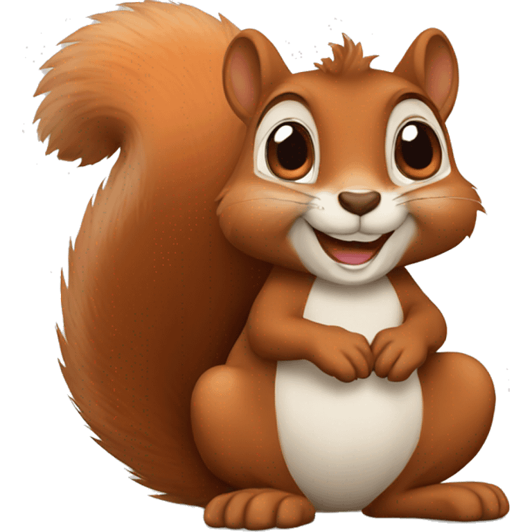 Squirrel cartoon emoji