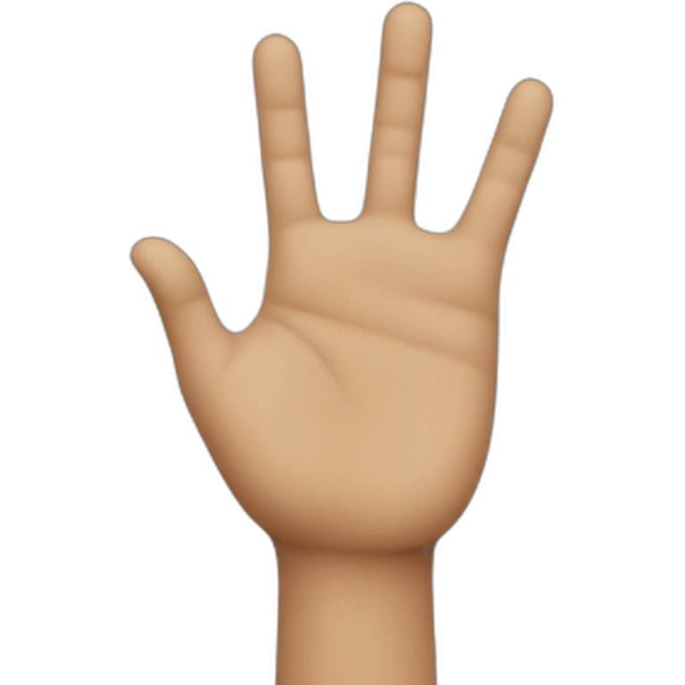 hi hand emoji