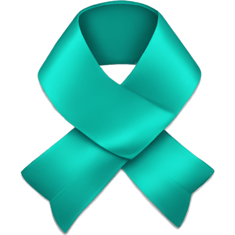 Teal ribbon emoji