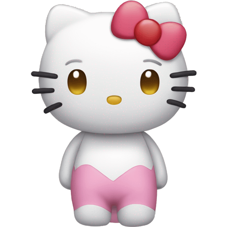 hello kitty with heart emoji