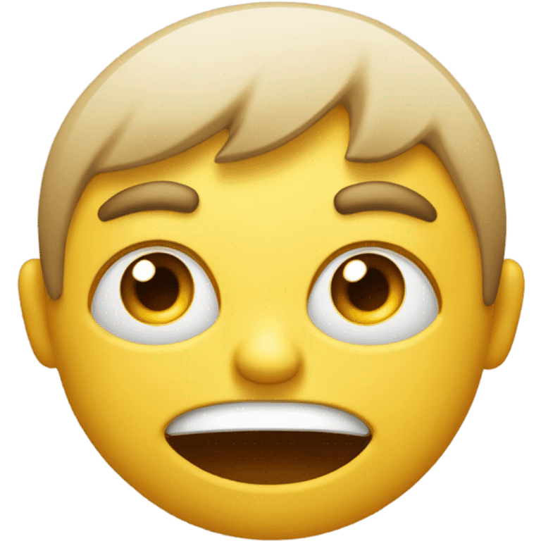 Smiling emoji that looks kind of mad emoji