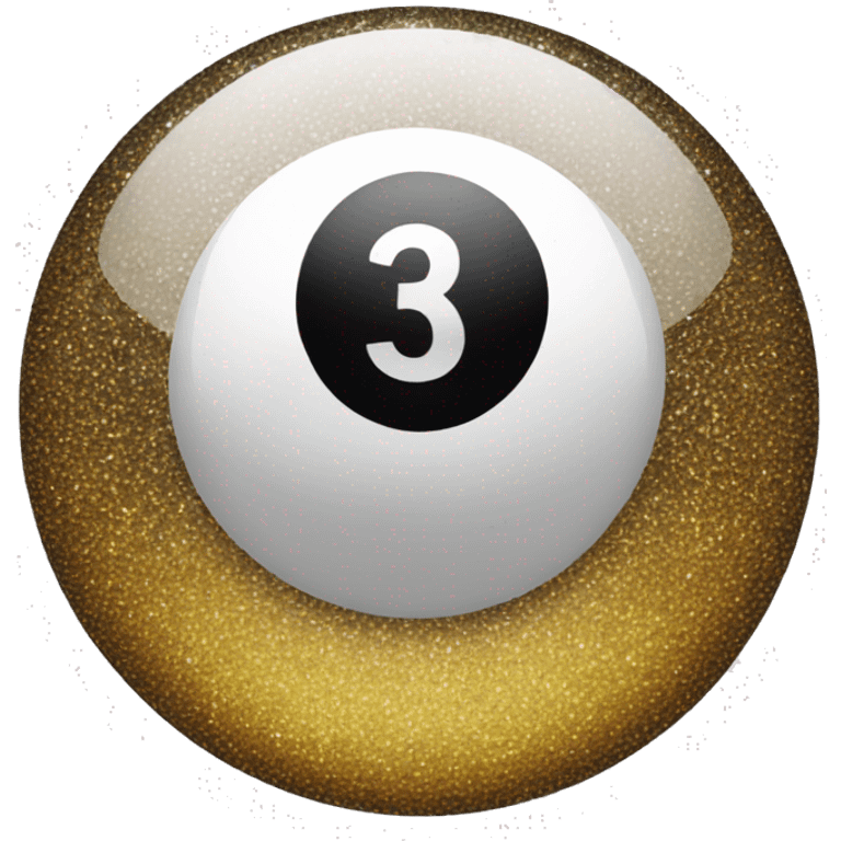 combination of sparkles emoji and 8-ball emoji