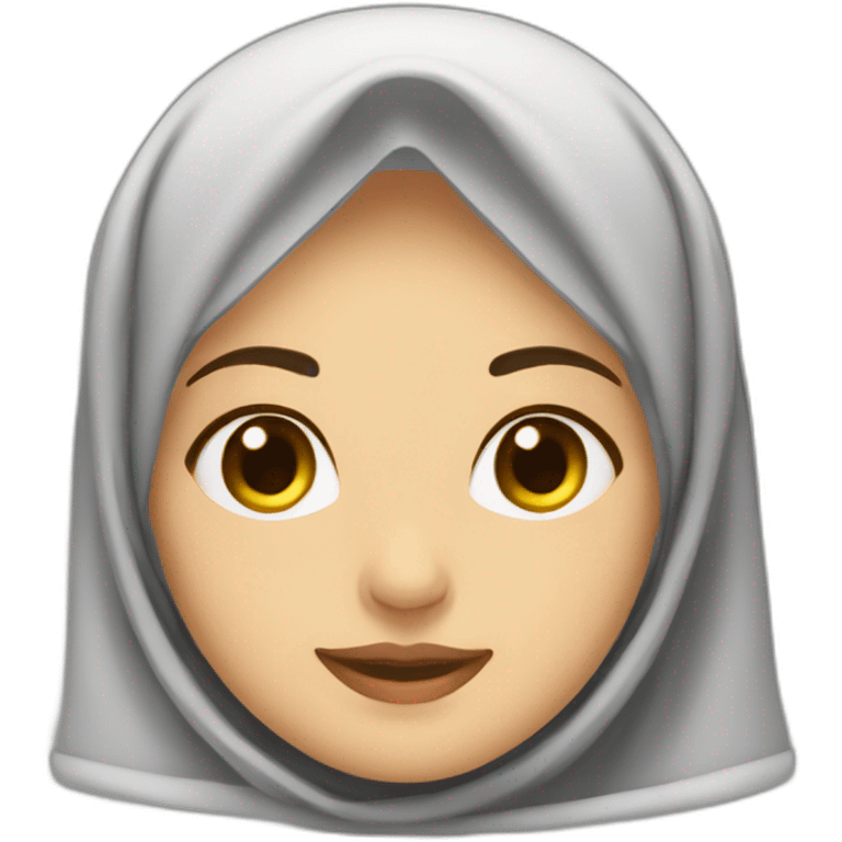 femme agée mosulmane avec hijab emoji