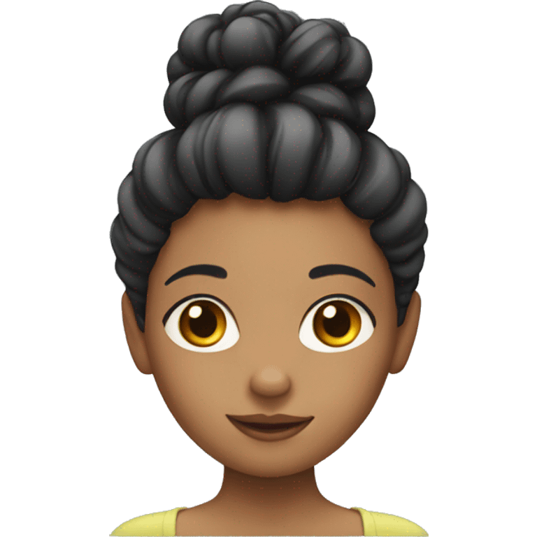 girl with hair up emoji