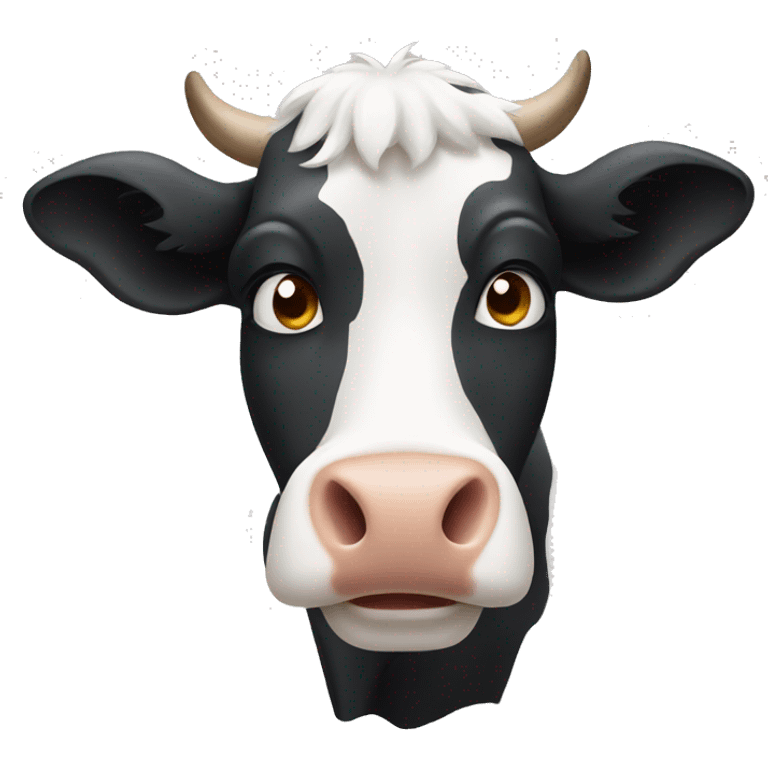 Cow with white face emoji