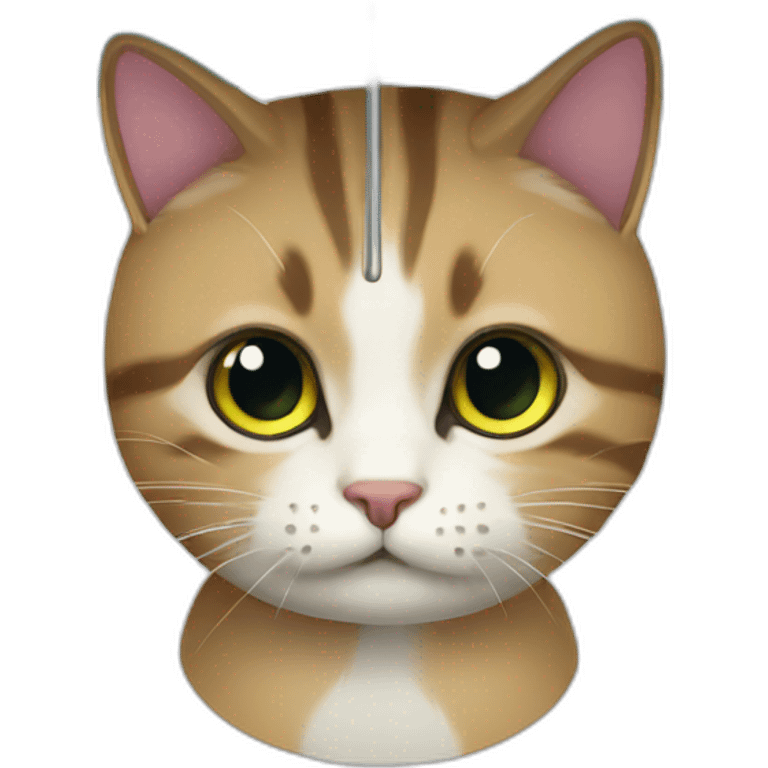 Cat umberella emoji