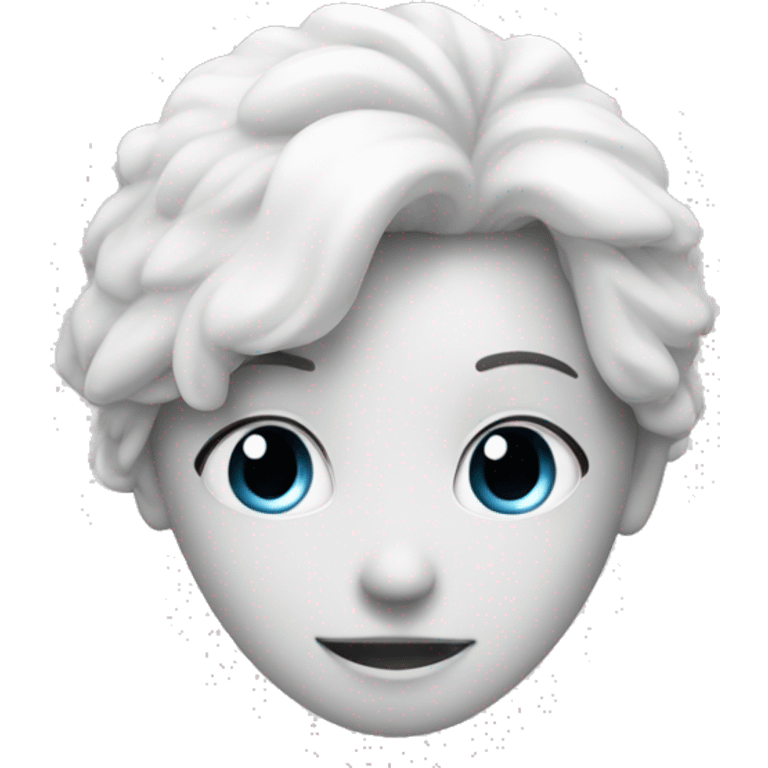 Imagen de Corazon blanco con detalles emoji