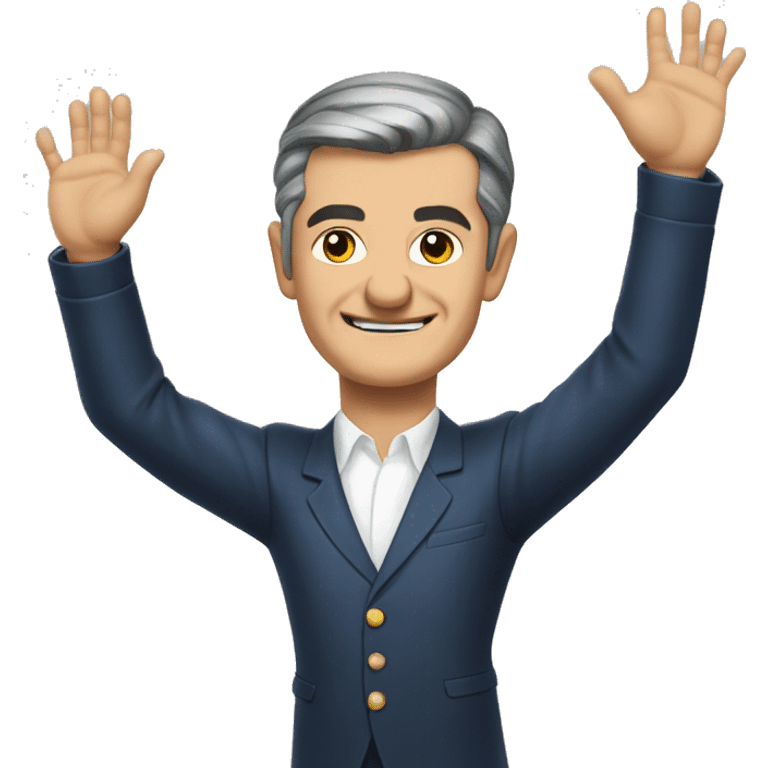 Shavkat Mirziyoyev open hands emoji