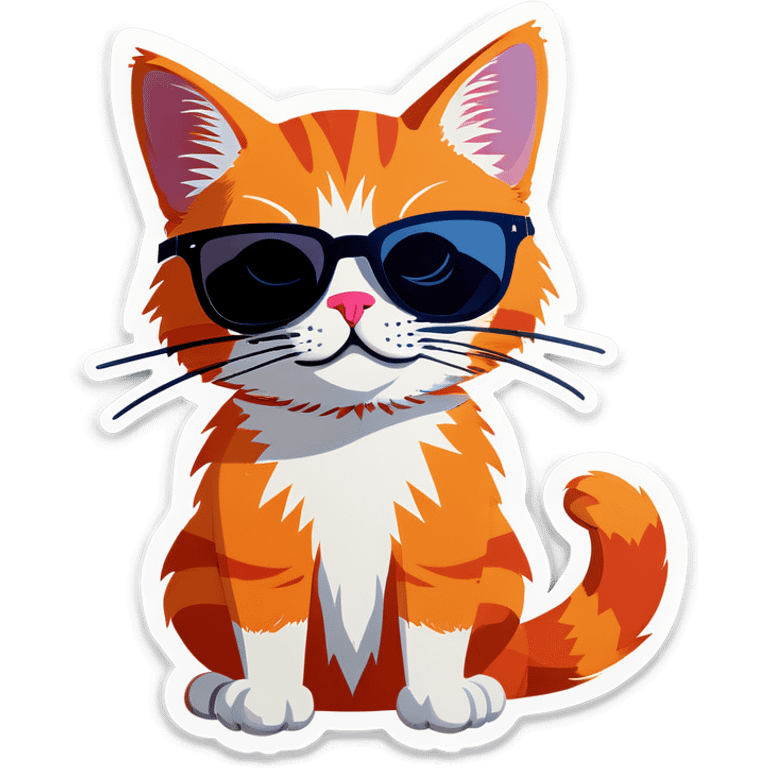 Cat with sunglasses emoji