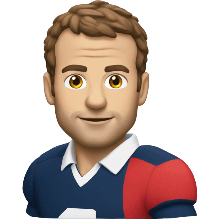 Macron qui joue au rugby  emoji