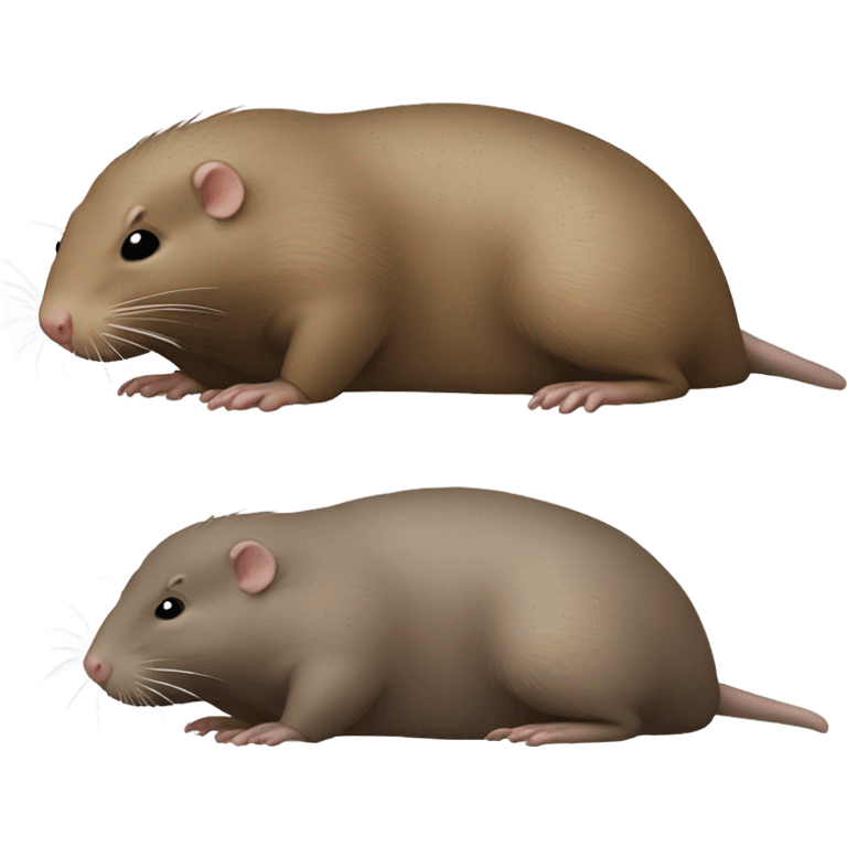 african mole rat bowing emoji