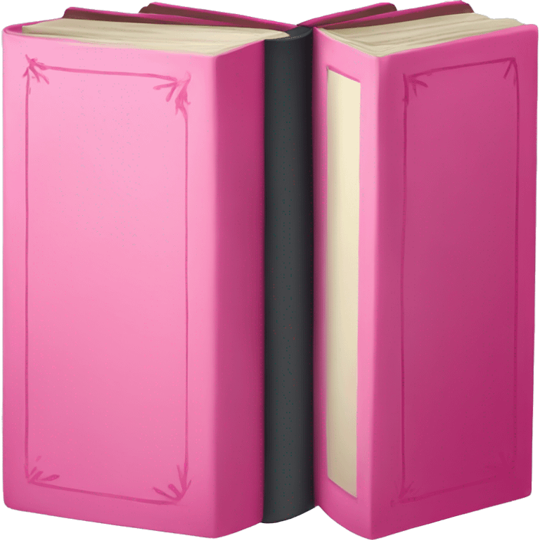 pink pair of books emoji