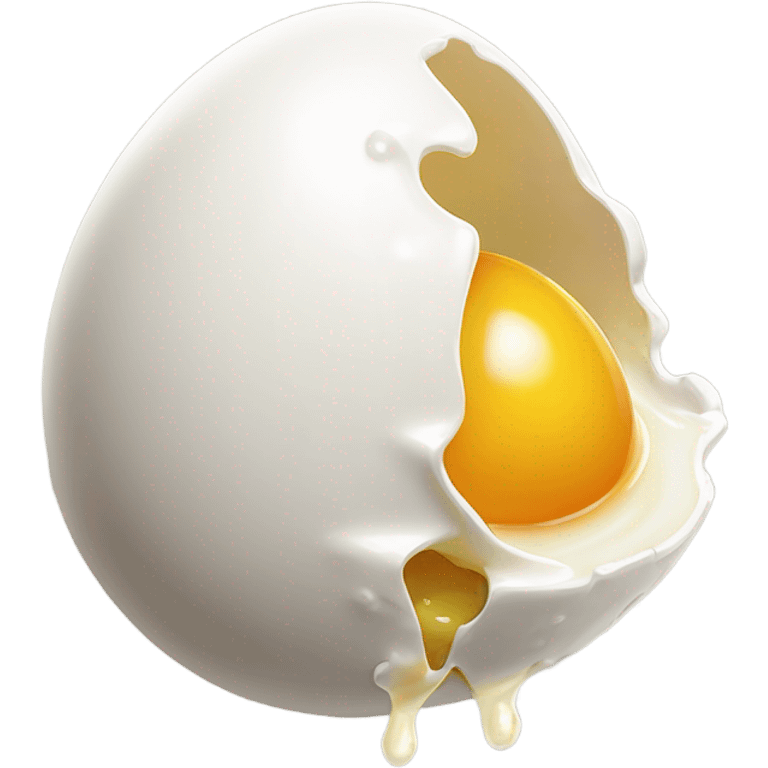 Melting egg emoji