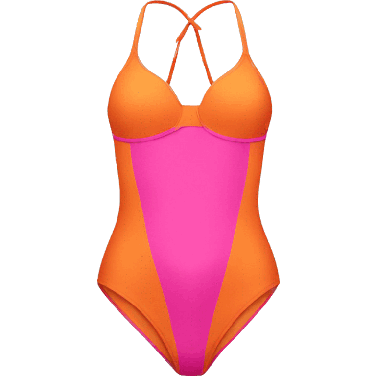 Orange and pink bathing suit  emoji