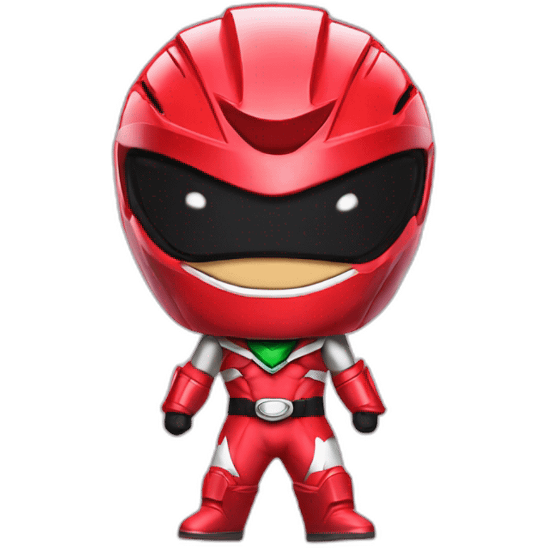 red power ranger cute emoji