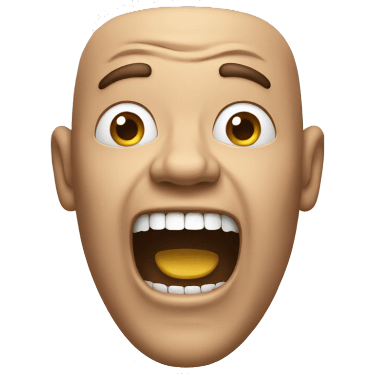 a man screaming emoji