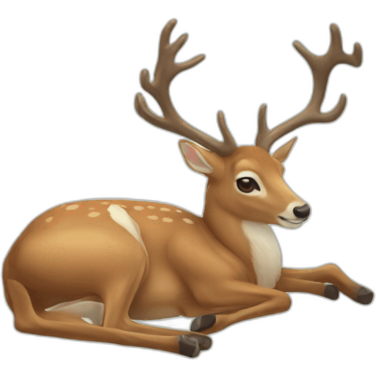 dead deer emoji