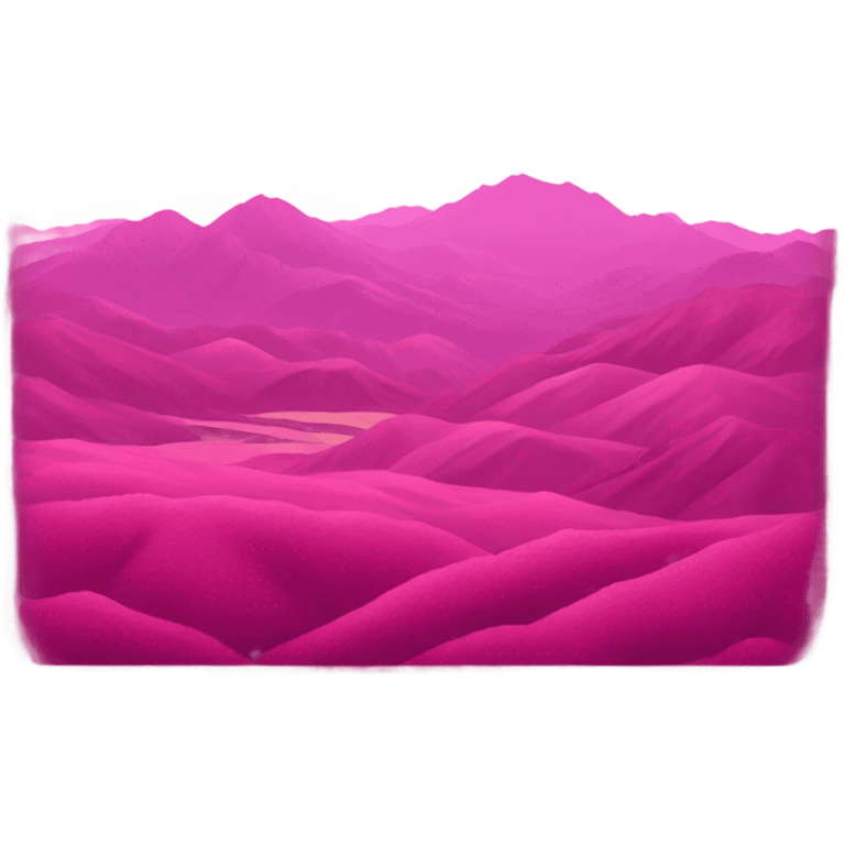 Pink landscape  emoji