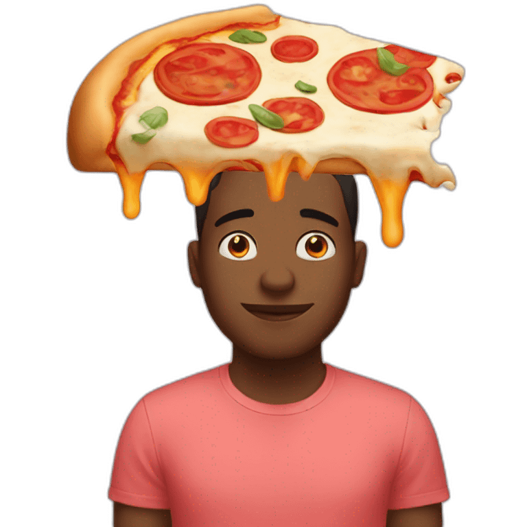 Dreaming about pizza emoji