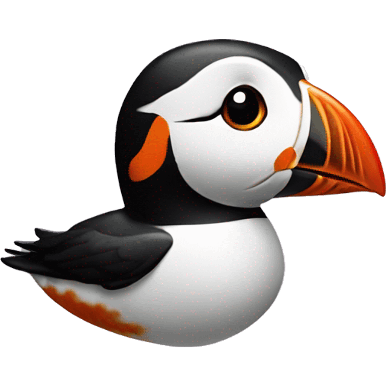 Puffin earring fish emoji