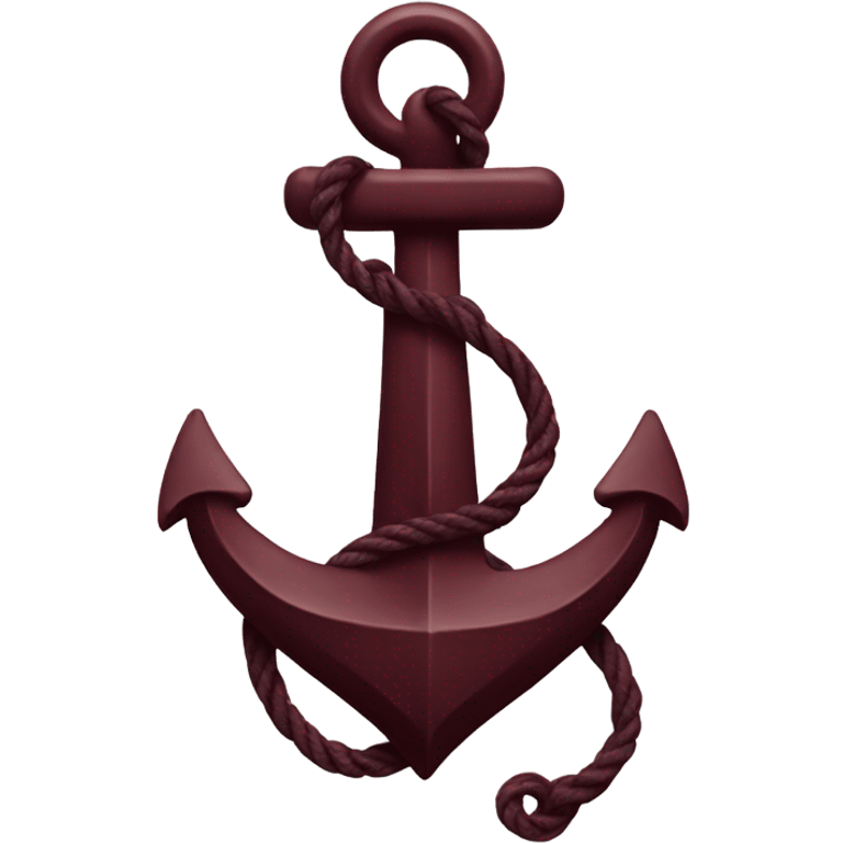 maroon anchor emoji