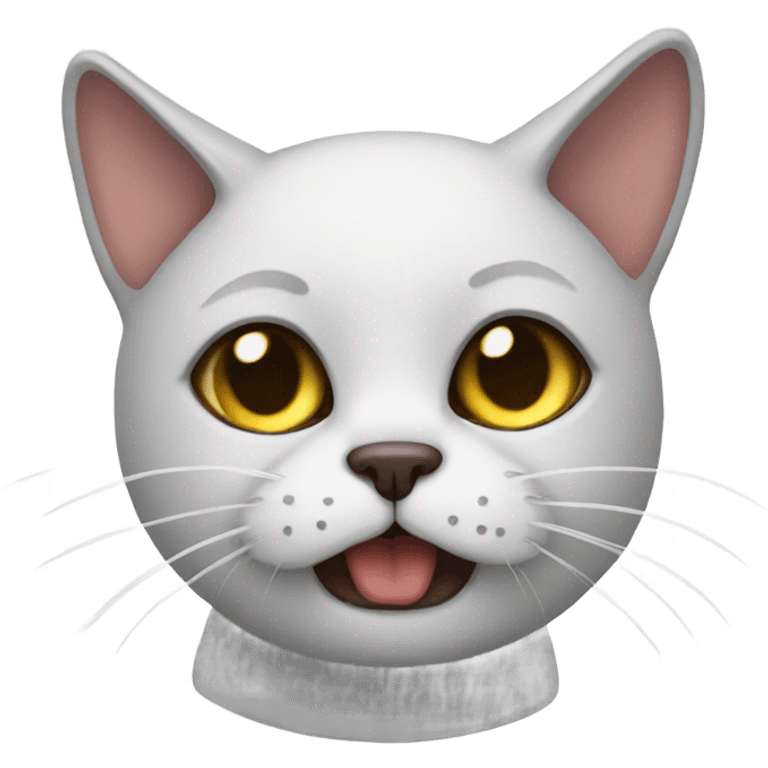 Sick cat emoji