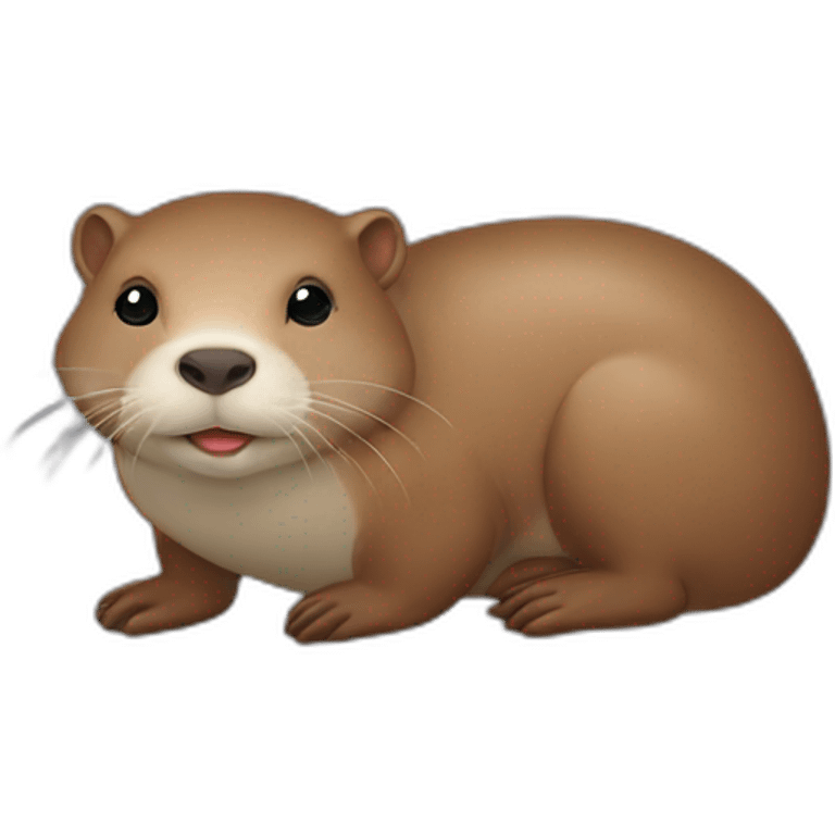 Loutre sur un cochon d’Inde  emoji