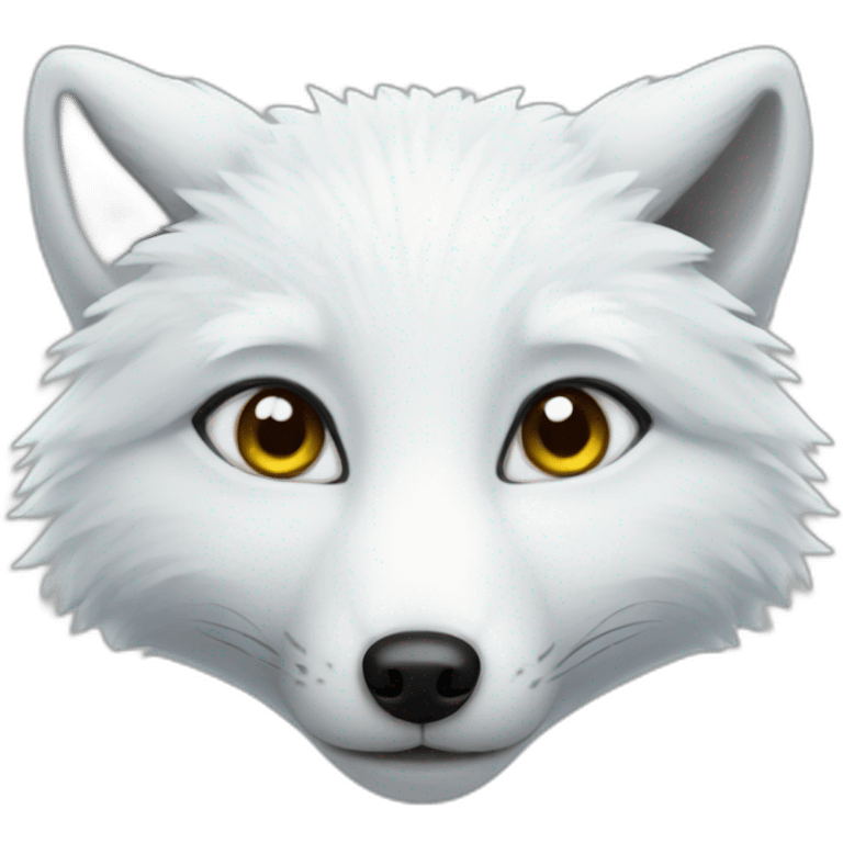 Arctic fox emoji